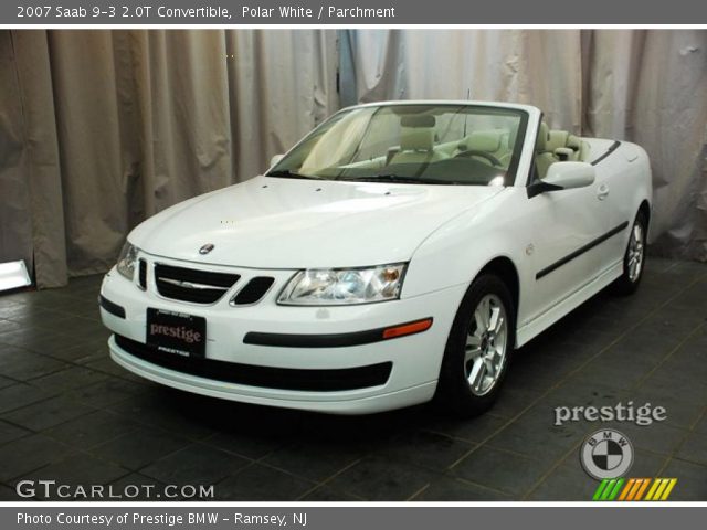 2007 Saab 9-3 2.0T Convertible in Polar White
