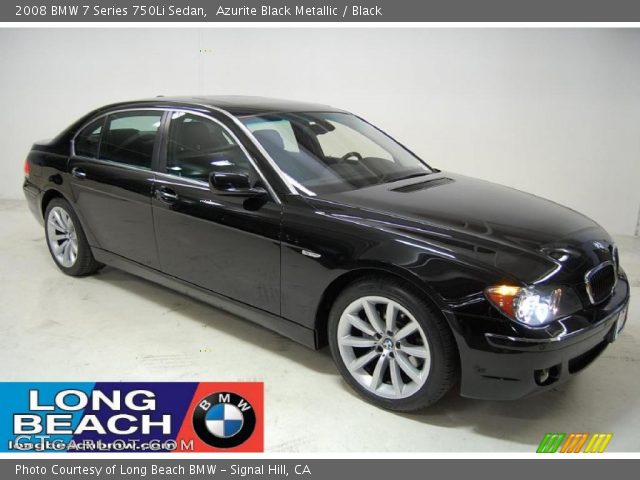 2008 BMW 7 Series 750Li Sedan in Azurite Black Metallic