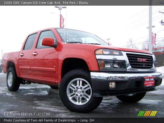 2009 GMC Canyon SLE Crew Cab 4x4 in Fire Red