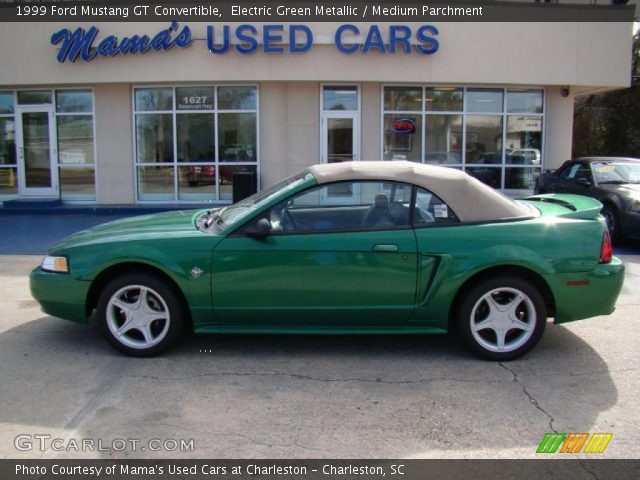 1999 Ford Mustang GT Convertible in Electric Green Metallic