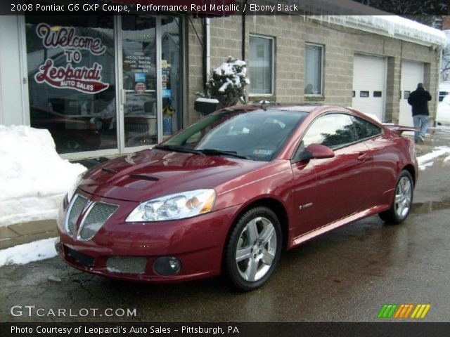 2008 Pontiac G6 GXP Coupe in Performance Red Metallic