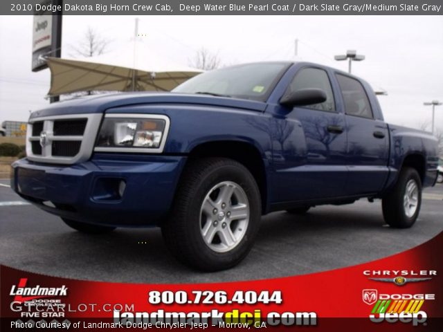 2010 Dodge Dakota Big Horn Crew Cab in Deep Water Blue Pearl Coat