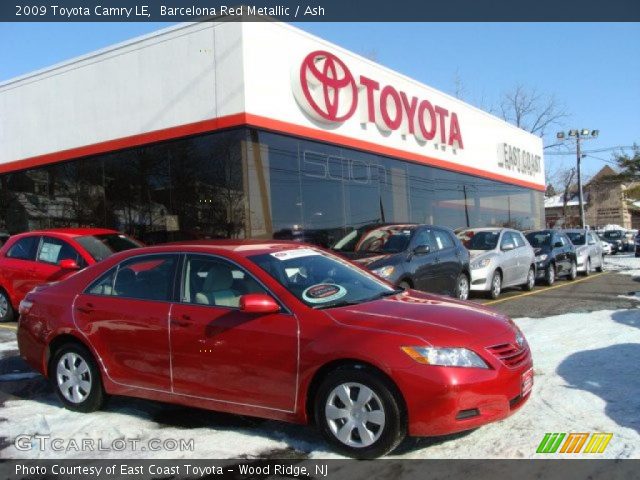 2009 Toyota Camry LE in Barcelona Red Metallic