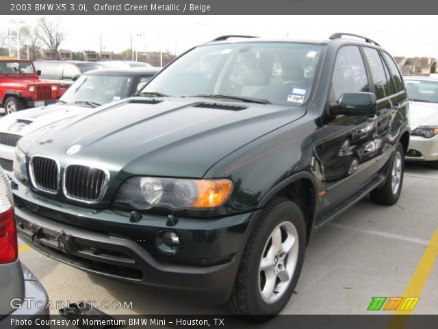 2003 BMW X5 3.0i in Oxford Green Metallic