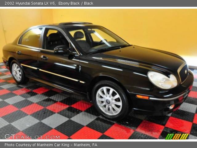 2002 Hyundai Sonata LX V6 in Ebony Black
