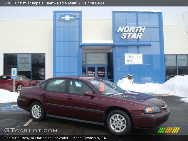 2003 Chevrolet Impala  in Berry Red Metallic