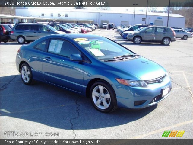 2008 Honda Civic EX Coupe in Atomic Blue Metallic