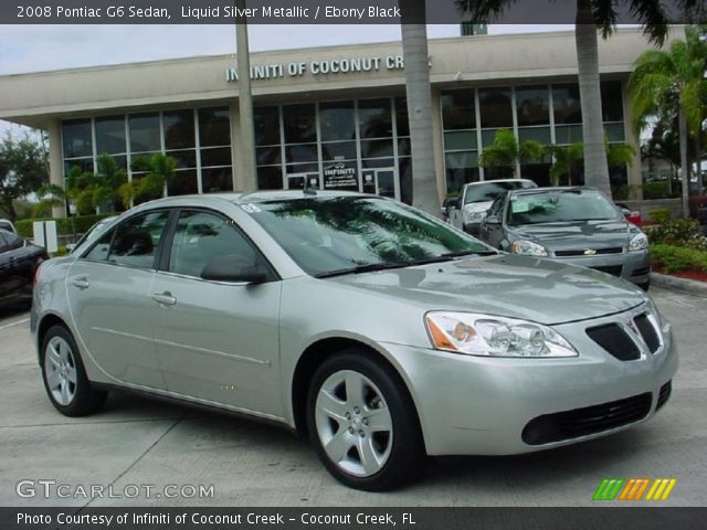 2008 Pontiac G6 Sedan in Liquid Silver Metallic