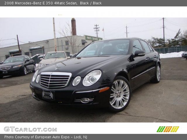 2008 Mercedes-Benz E 350 4Matic Sedan in Black