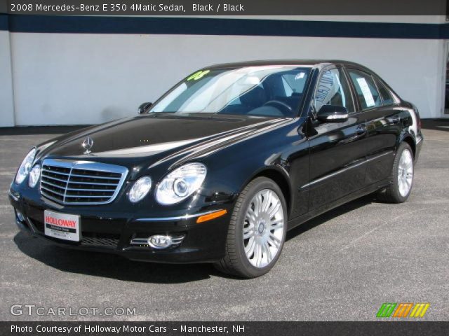 2008 Mercedes-Benz E 350 4Matic Sedan in Black