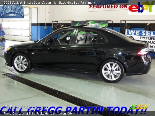 2008 Saab 9-3 Aero Sport Sedan in Jet Black Metallic