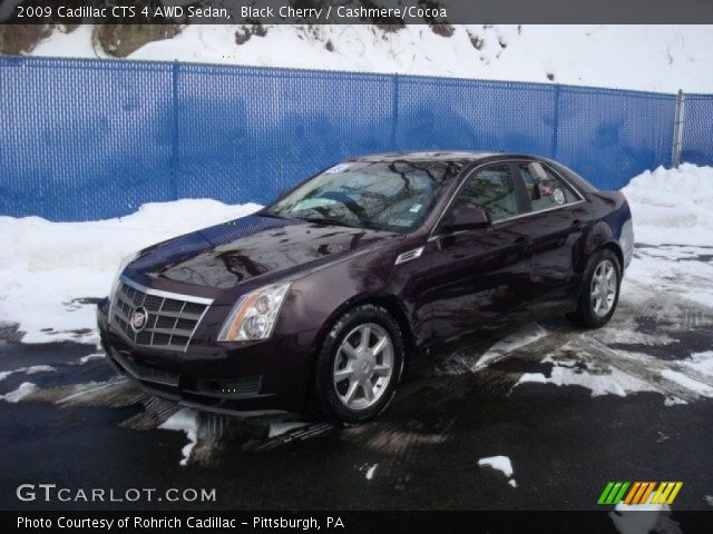 2009 Cadillac CTS 4 AWD Sedan in Black Cherry