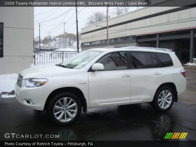 2009 Toyota Highlander Hybrid Limited 4WD in Blizzard White Pearl