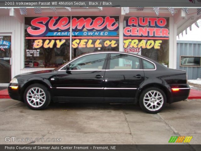 2003 Volkswagen Passat W8 4Motion Sedan in Black