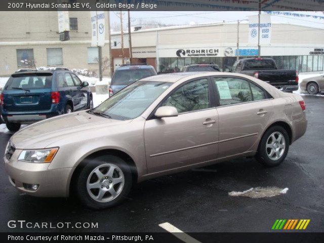 2007 Hyundai Sonata SE V6 in Golden Beige