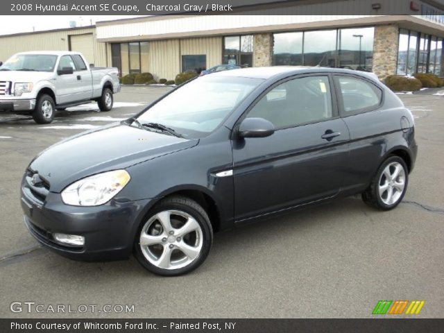 2008 Hyundai Accent SE Coupe in Charcoal Gray