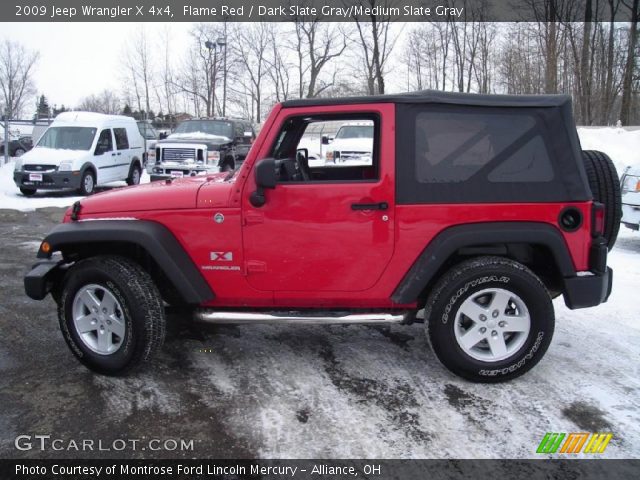 2009 Jeep Wrangler X 4x4 in Flame Red