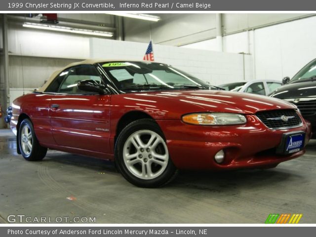 1999 Chrysler Sebring JX Convertible in Inferno Red Pearl