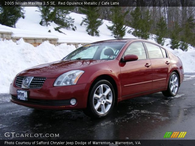 2005 Nissan Maxima 3.5 SE in Red Opulence Metallic