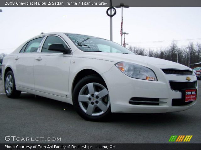 2008 Chevrolet Malibu LS Sedan in White