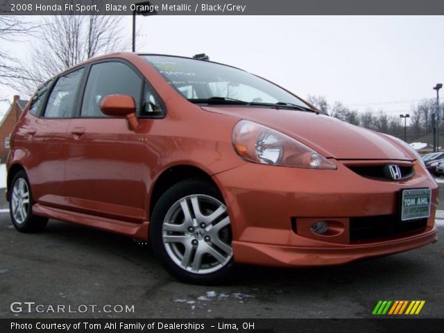 2008 Honda Fit Sport in Blaze Orange Metallic