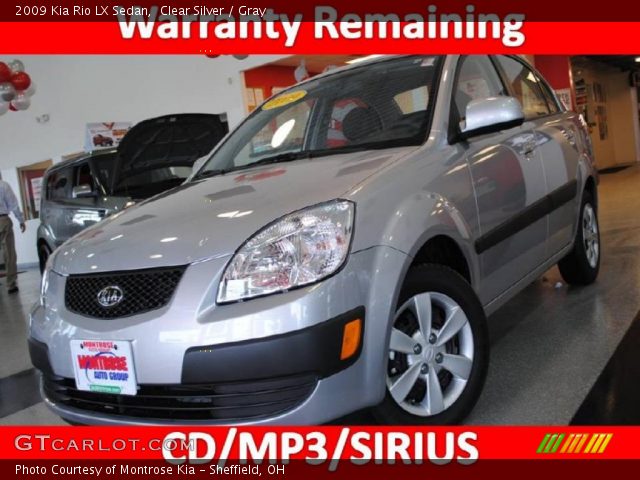 2009 Kia Rio LX Sedan in Clear Silver