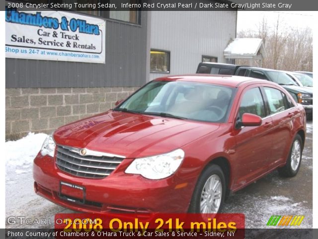 2008 Chrysler Sebring Touring Sedan in Inferno Red Crystal Pearl
