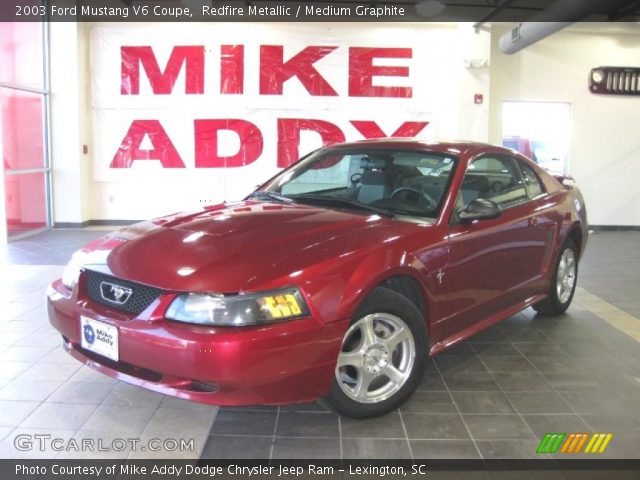 2003 Ford Mustang V6 Coupe in Redfire Metallic