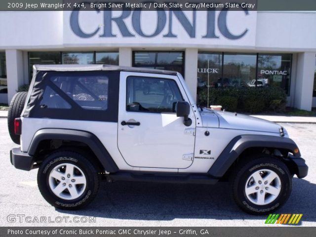 2009 Jeep Wrangler X 4x4 in Bright Silver Metallic