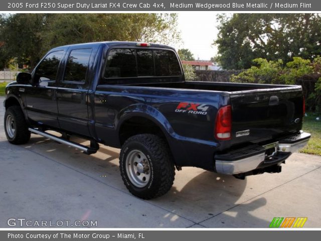 2005 Ford F250 Super Duty Lariat FX4 Crew Cab 4x4 in Medium Wedgewood Blue Metallic