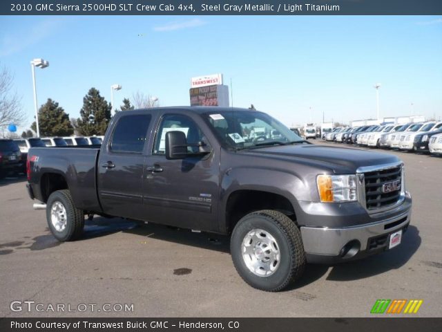 2010 GMC Sierra 2500HD SLT Crew Cab 4x4 in Steel Gray Metallic