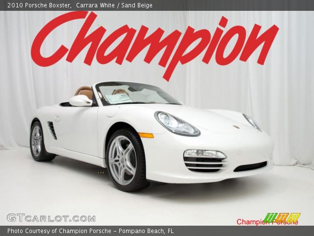 2010 Porsche Boxster  in Carrara White