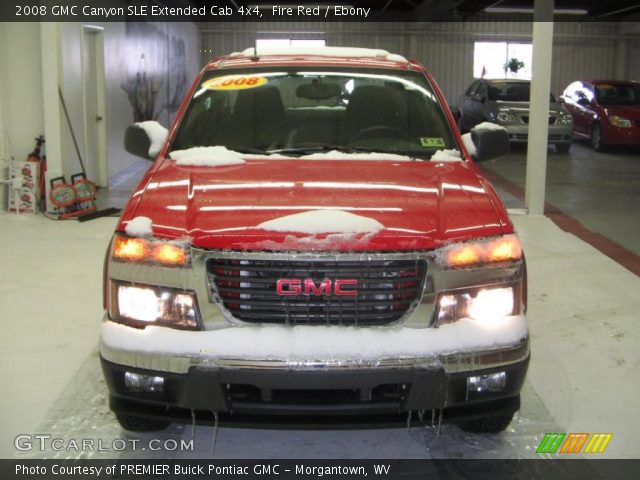2008 GMC Canyon SLE Extended Cab 4x4 in Fire Red