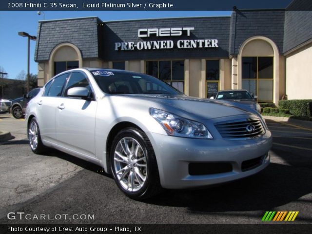 2008 Infiniti G 35 Sedan in Liquid Platinum Silver