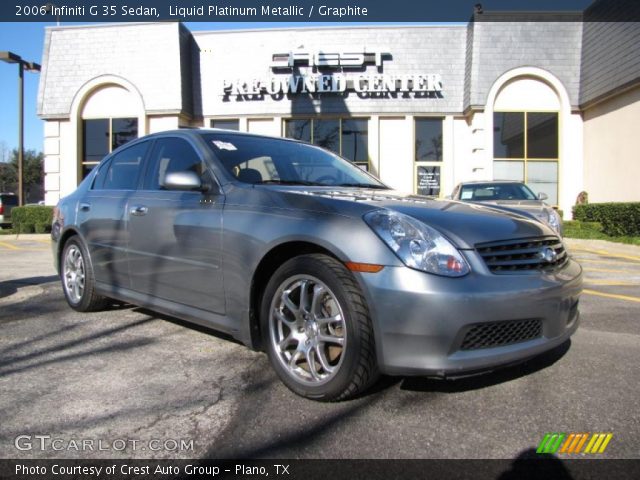 2006 Infiniti G 35 Sedan in Liquid Platinum Metallic