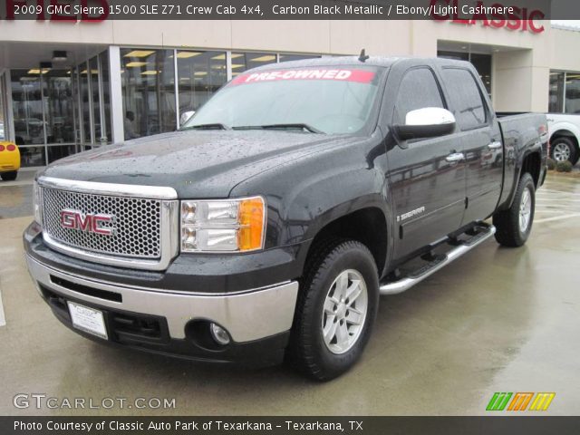 2009 GMC Sierra 1500 SLE Z71 Crew Cab 4x4 in Carbon Black Metallic