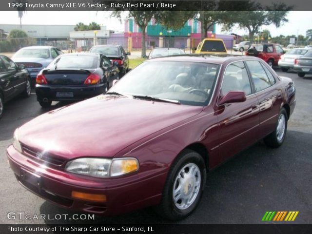 1996 Toyota Camry XLE V6 Sedan in Ruby Red Pearl