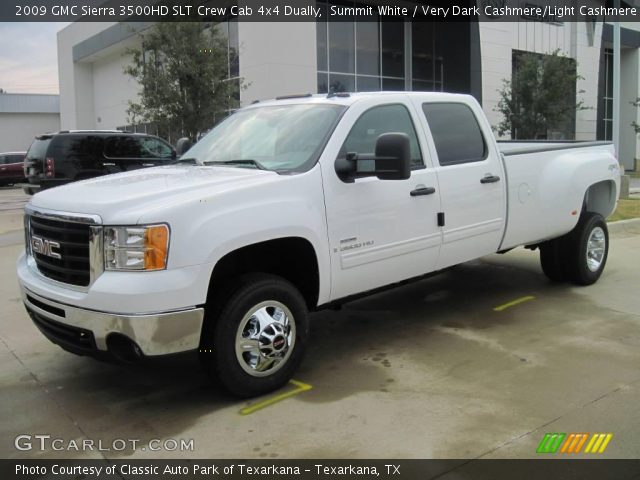 2009 GMC Sierra 3500HD SLT Crew Cab 4x4 Dually in Summit White
