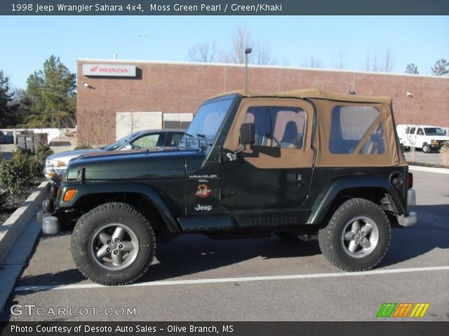 1998 Jeep Wrangler Sahara 4x4 in Moss Green Pearl