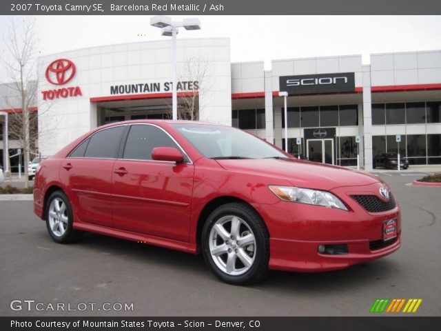 2007 Toyota Camry SE in Barcelona Red Metallic