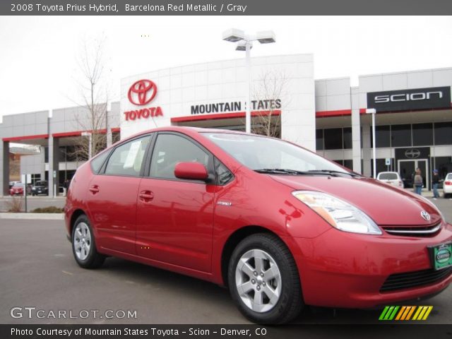 2008 Toyota Prius Hybrid in Barcelona Red Metallic