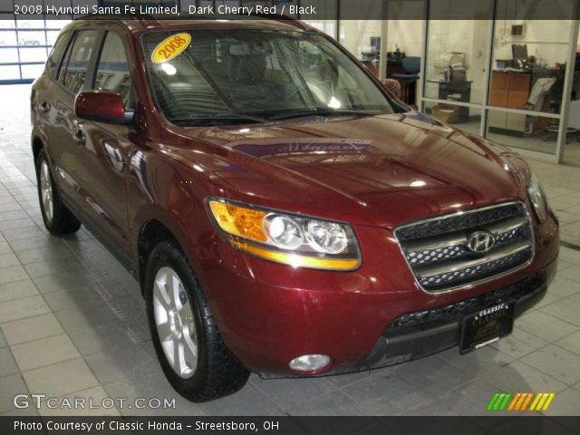 2008 Hyundai Santa Fe Limited in Dark Cherry Red