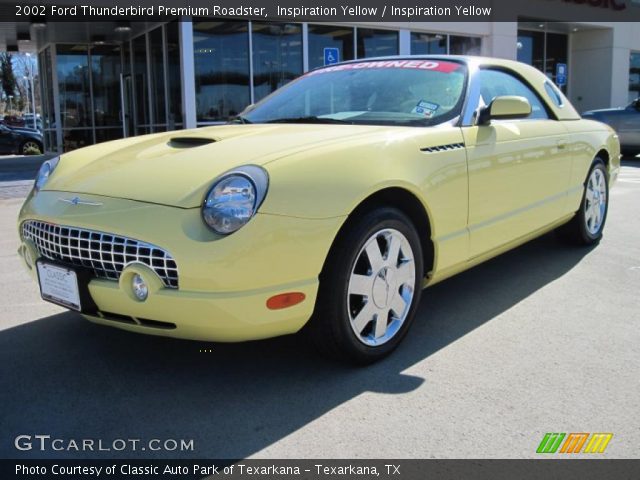 2002 Ford Thunderbird Premium Roadster in Inspiration Yellow