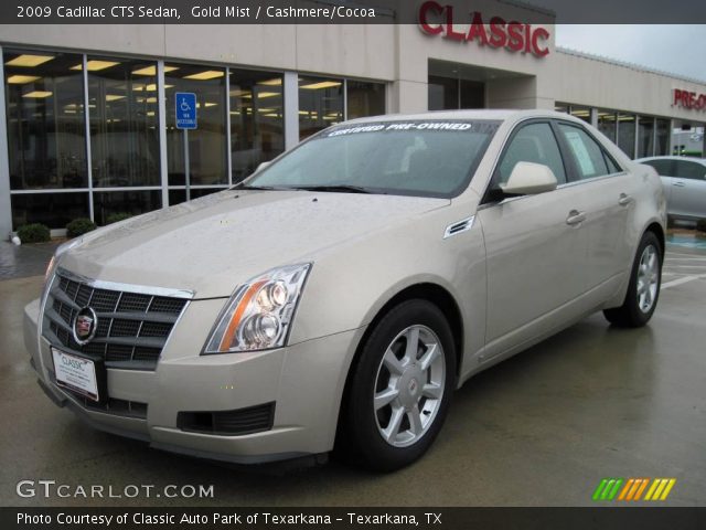 2009 Cadillac CTS Sedan in Gold Mist