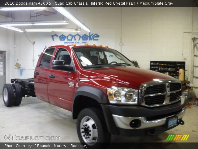 2010 Dodge Ram 4500 ST Quad Cab Chassis in Inferno Red Crystal Pearl