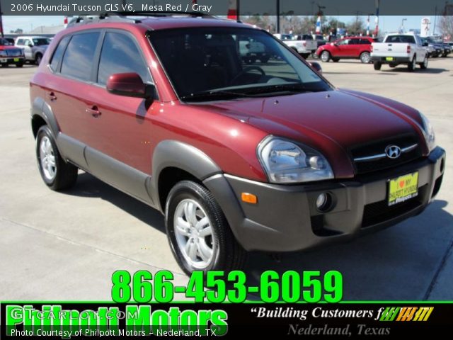 2006 Hyundai Tucson GLS V6 in Mesa Red