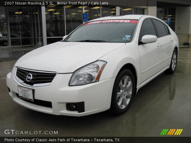 2007 Nissan Maxima 3.5 SL in Winter Frost Pearl