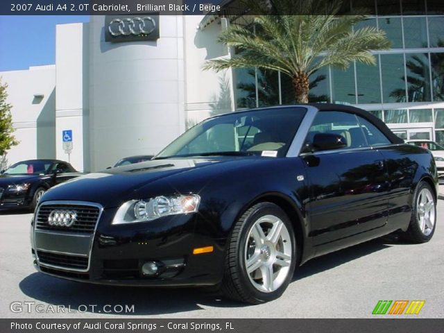 2007 Audi A4 2.0T Cabriolet in Brilliant Black