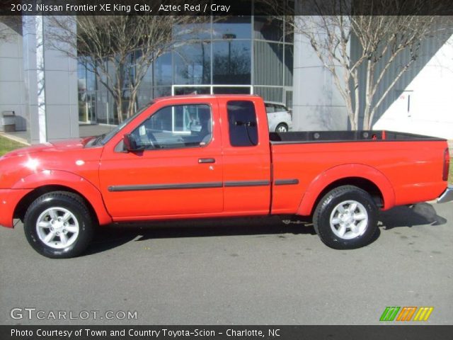 2002 Nissan Frontier XE King Cab in Aztec Red