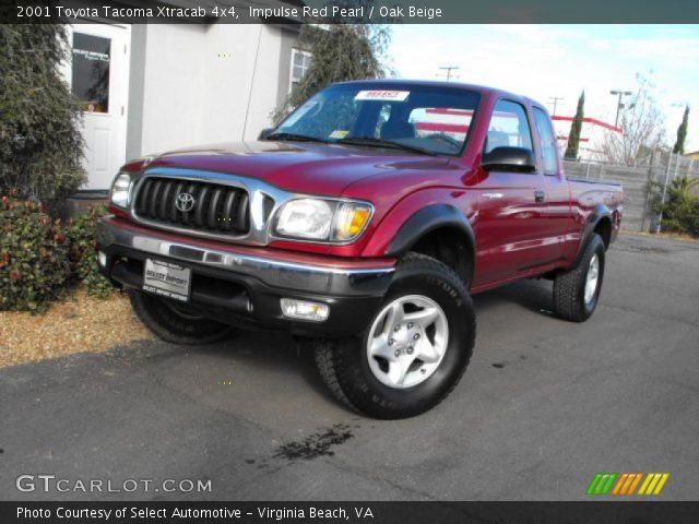 2001 Toyota Tacoma Xtracab 4x4 in Impulse Red Pearl